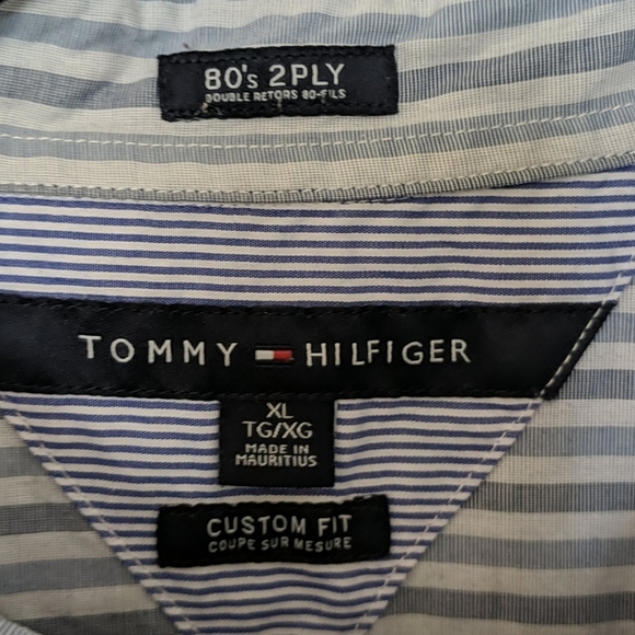 Men's TOMMY HILFIGER 80s 2-Ply Button Down Shirt - Picture 3 of 5